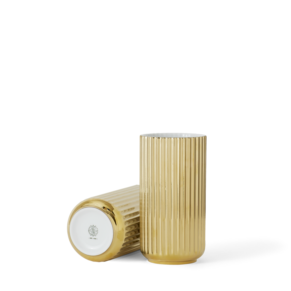 Vase H20,5 Gold Porcelain