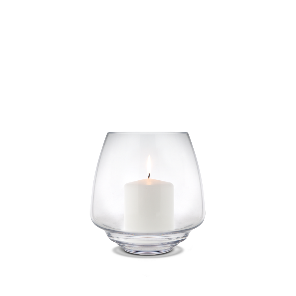 Flow Block Candle Holder Clear 018,5 cm - Poland