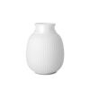 Curve Vase H12 white porcelain
