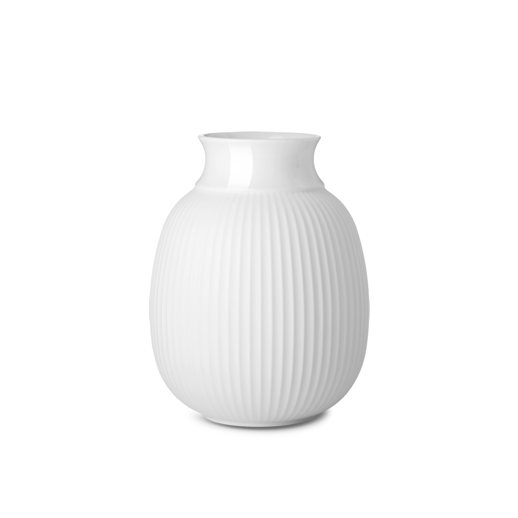 Curve Vase hH17,5 white porcelain