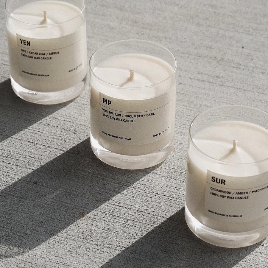 Clear Tumbler Soy Candle TEE